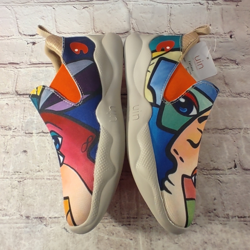 UIN Fantasy Mijas II Slip On Athletic Shoes 7.5 Multi-Color Travel NWT - Picture 5 of 11